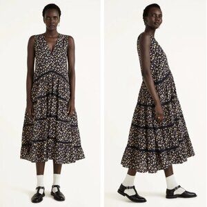 Merlette Wallis Floral Print Tiered Dress